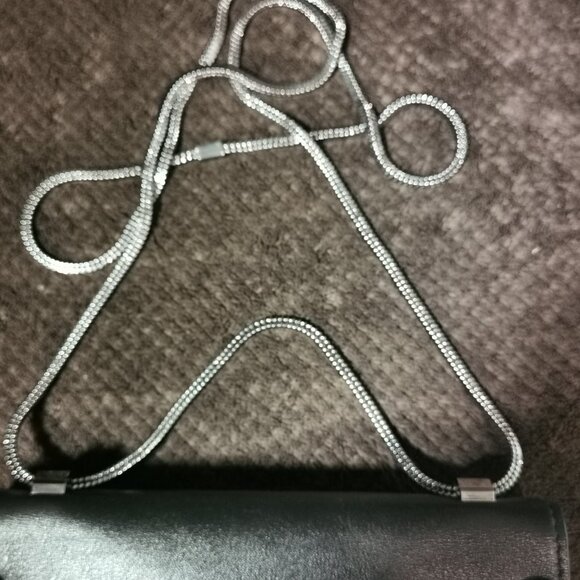 Black/Silver Organizer Crossbody EUC #243 - Picture 13 of 15